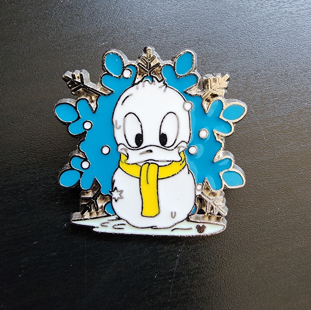 🌺 5/$25 Disney‎ Donald Trading Pin 2007 Hidden Mickey - Snowman Collection